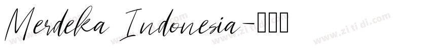 Merdeka Indonesia字体转换